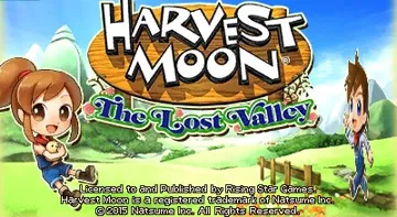 Harvest Moon 3D - The Lost Valley (USA) screen shot title